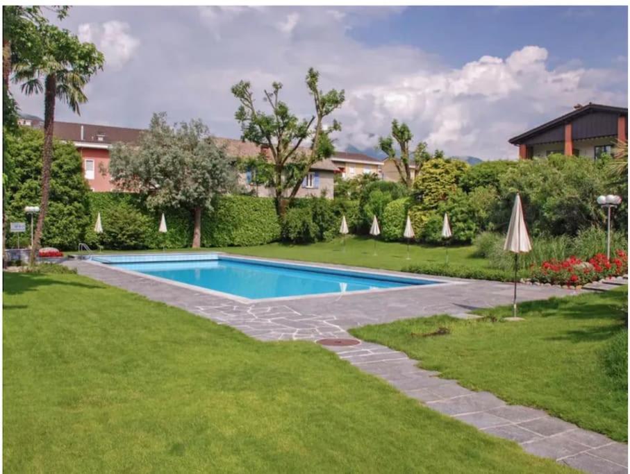 Ascona: Residenza Sabrina,App 2.5 Locali E Piscina Apartment ภายนอก รูปภาพ